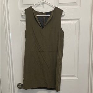Lumiere Olive Green Sleeveless Mini Dress